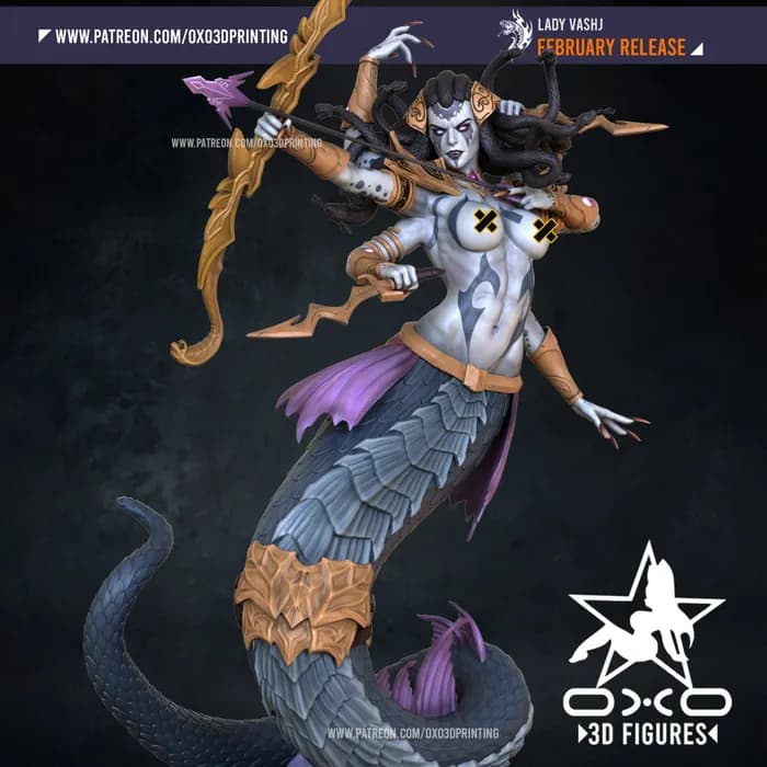STL - lady vashj nsfw render 5