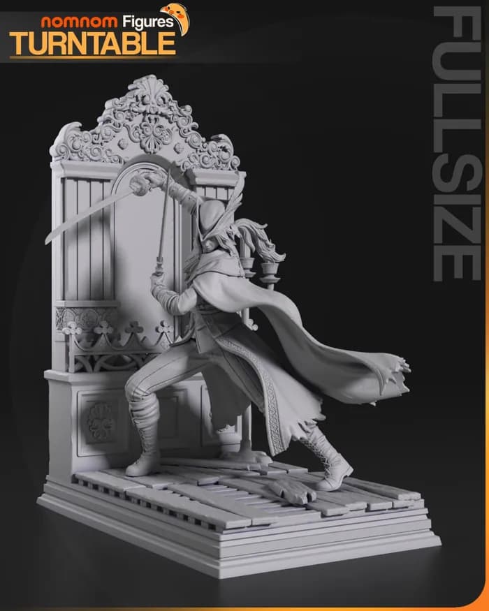 STL - ladymaria 178mm split render 2