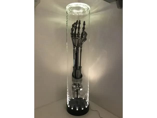 STL - Lámpara brazo Terminator render 2