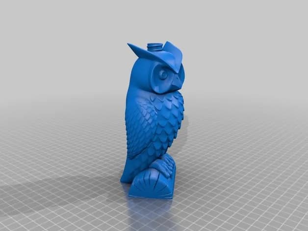 STL - Lampara Búho 2 render 5