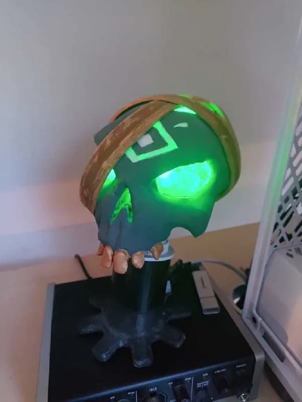 STL - Lámpara calavera estilo fantasía