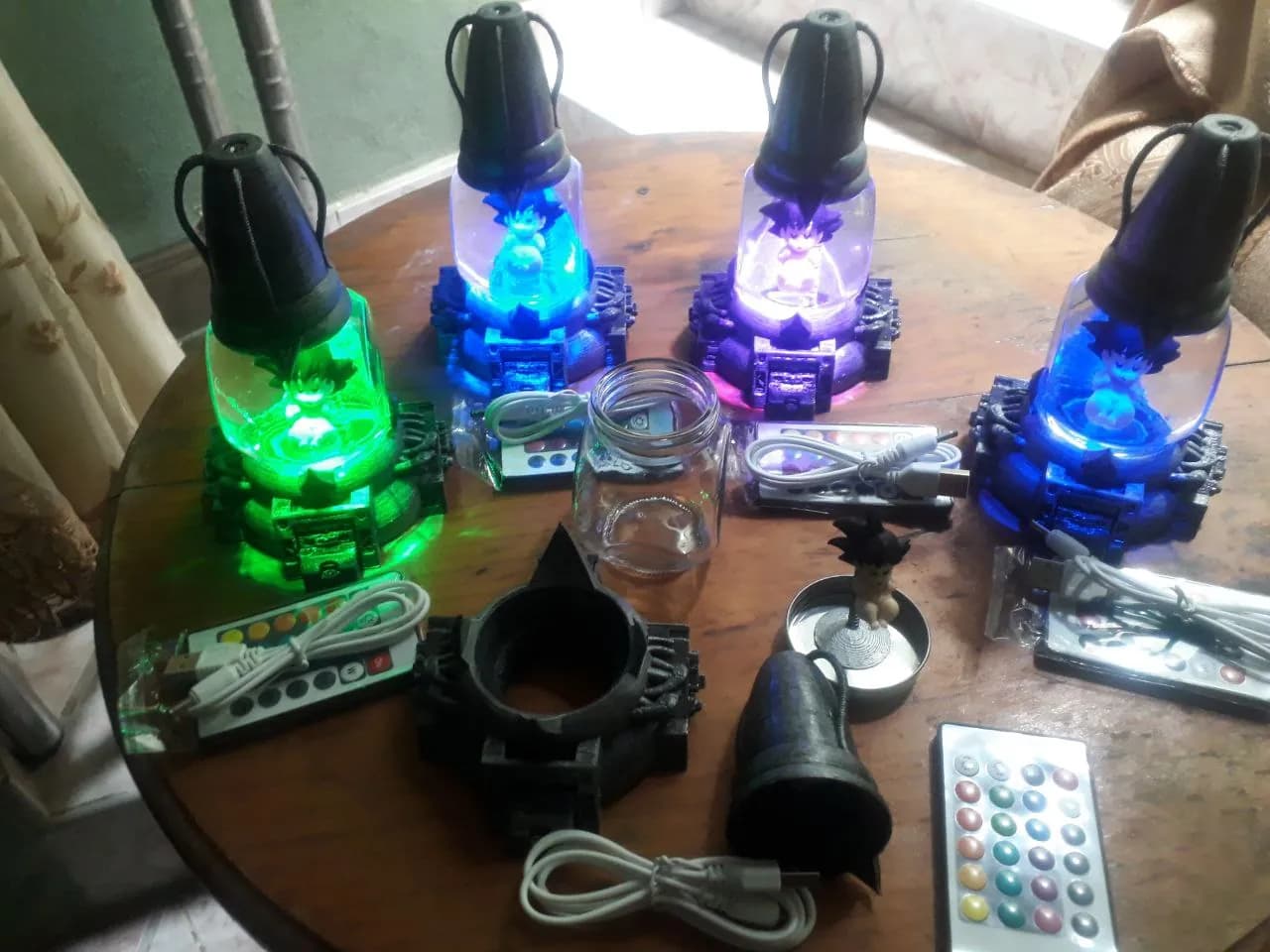 STL - Lampara de anime con figura