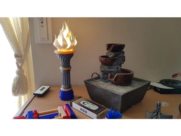 STL - Lámpara de antorcha clásica
