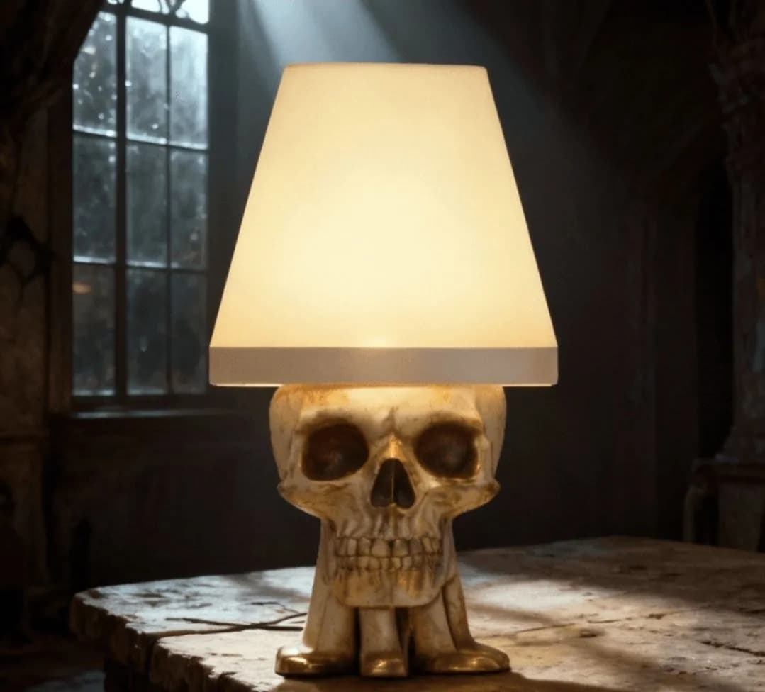 STL - Lámpara de calavera decorativa