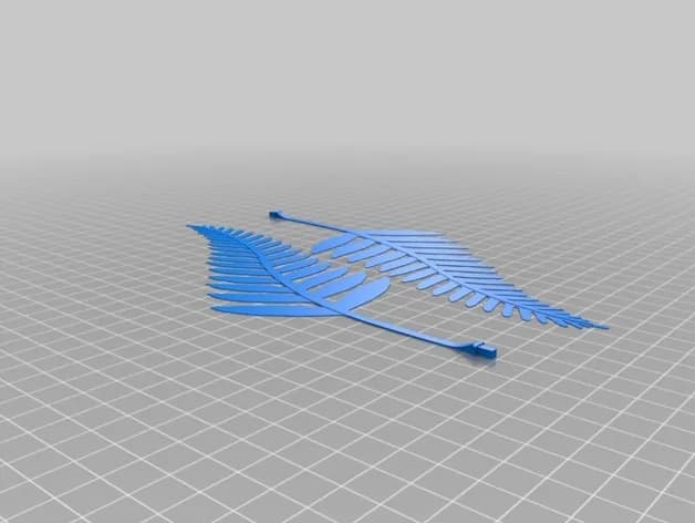 STL - Lámpara de helecho 3D render 2