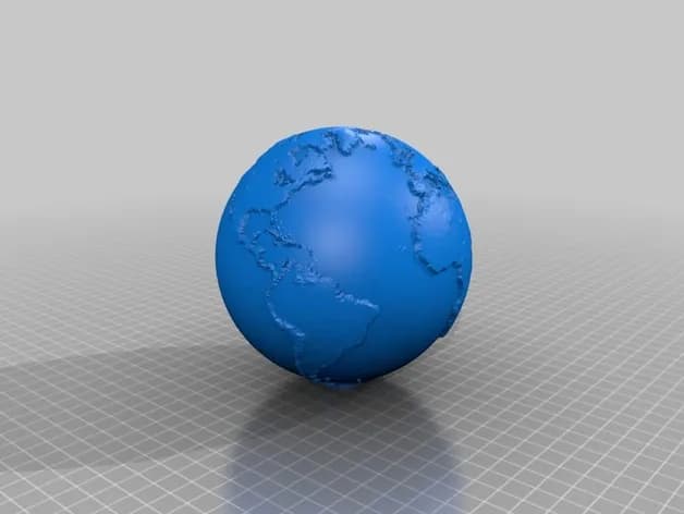 STL - Lámpara de Luna Esférica render 4