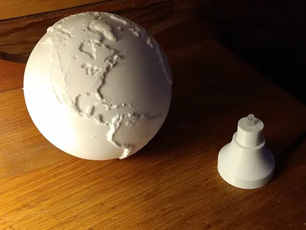 STL - Lámpara de Luna Esférica