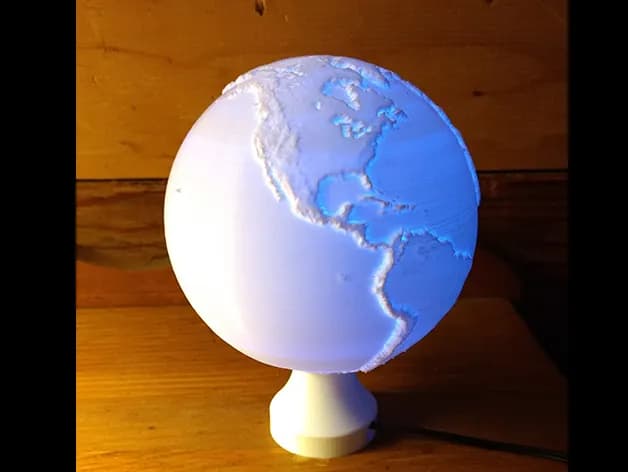 STL - Lámpara de Luna Esférica