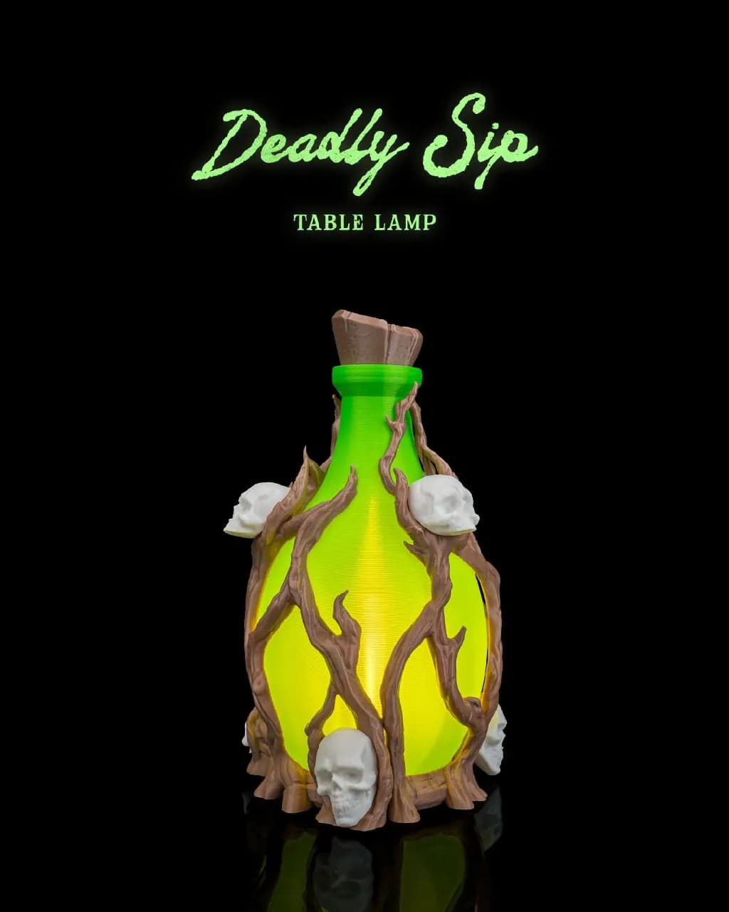 STL - Lámpara de mesa de sorbo mortal