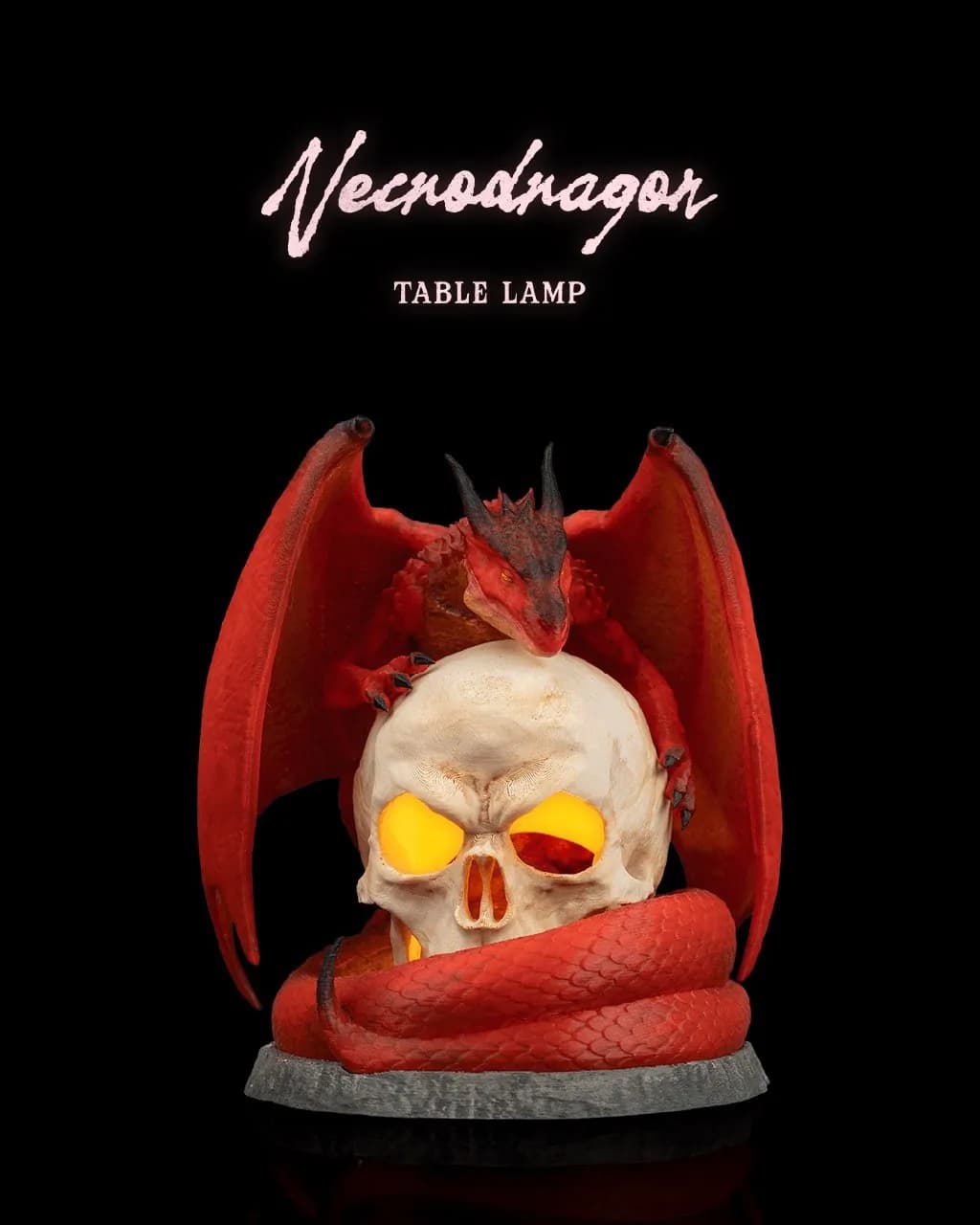 STL - Lámpara de mesa Necrodragon