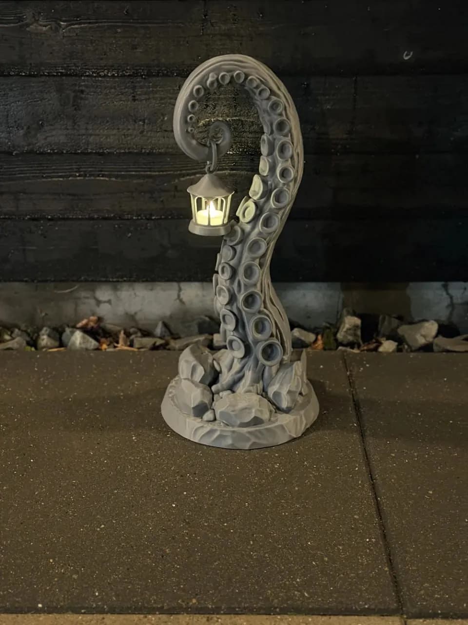 STL - Lámpara de Tentáculo con Linterna render 2