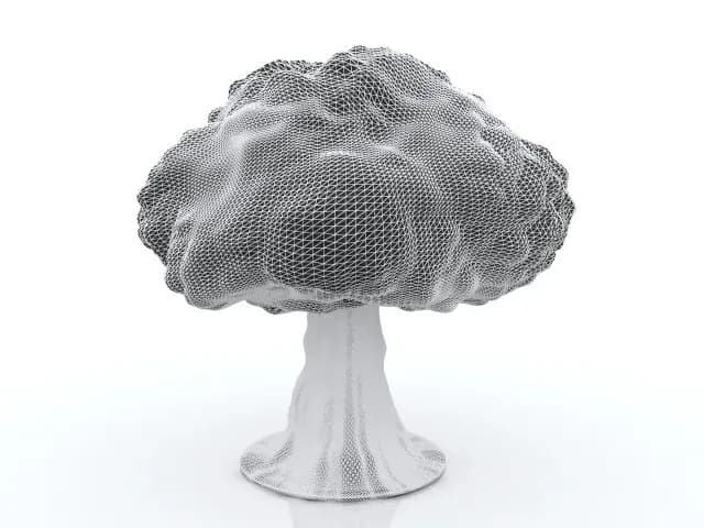 STL - Lámpara explosión nuclear render 2