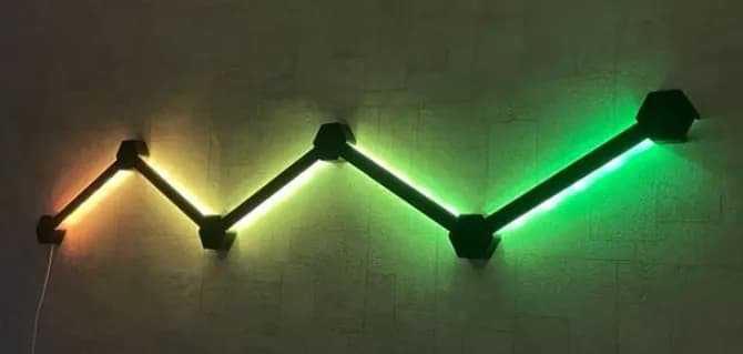 STL - Lámpara Hexagonal Modular