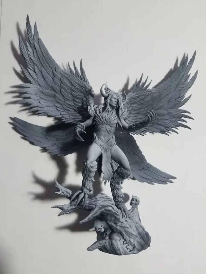 STL - lanfear the harpy queen dark gods render 3