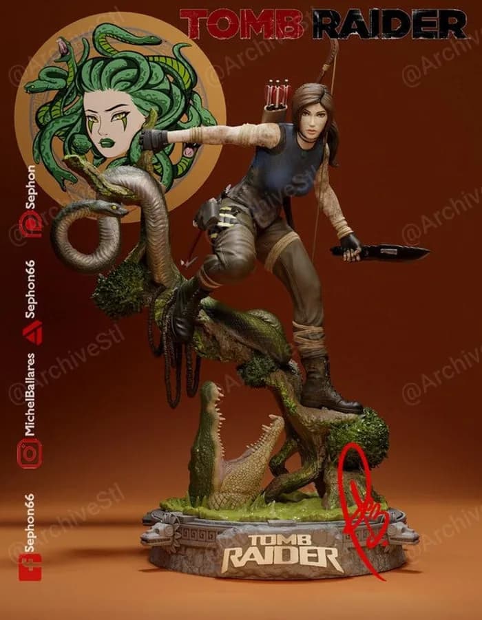 STL - lara croft