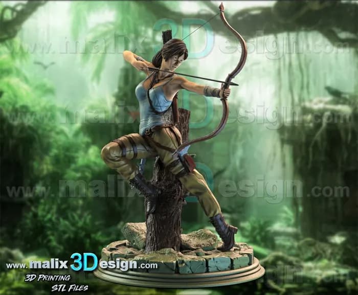STL - Lara Croft de Tomb Raider