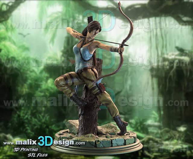 STL - Lara Croft de Tomb Raider