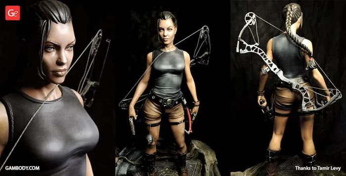 STL - Lara Croft Exploradora con Arco