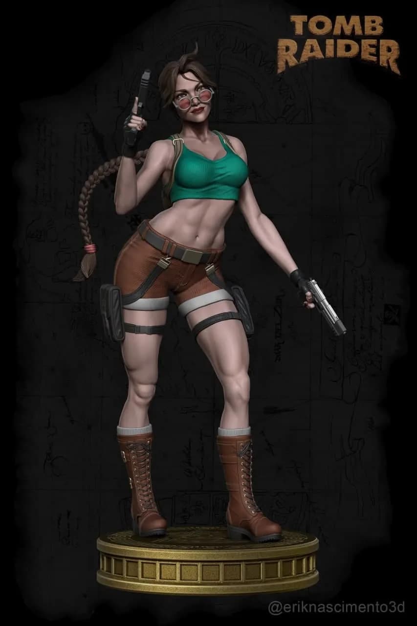 STL - Lara Croft figura de acción