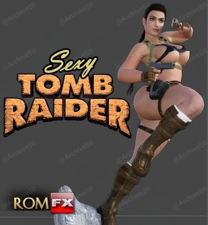 STL - lara croft sexy