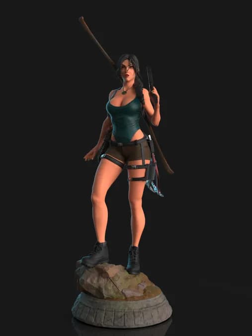 STL - Lara Croft Tomb Raider Figura