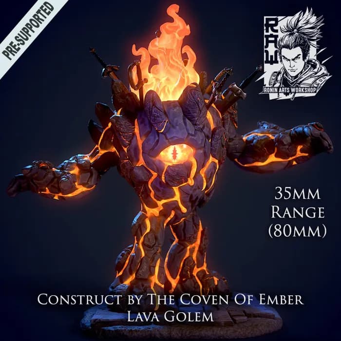 STL - lava golem supports rar x