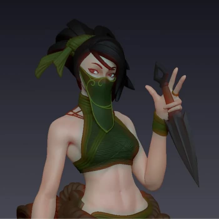 STL - league of legends akali figuer