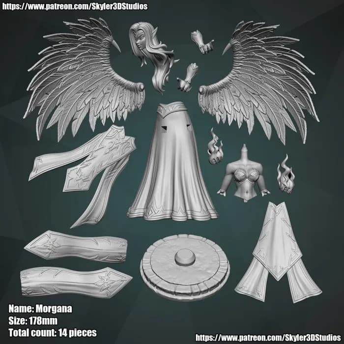 STL - league of legends morgana render 2