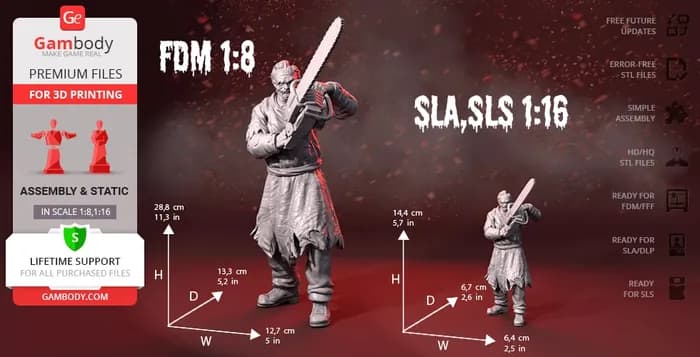 STL - leatherface (2) render 3