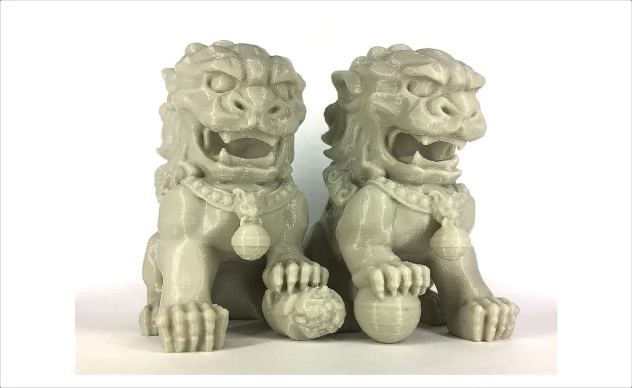 STL - Leones guardianes chinos render 2