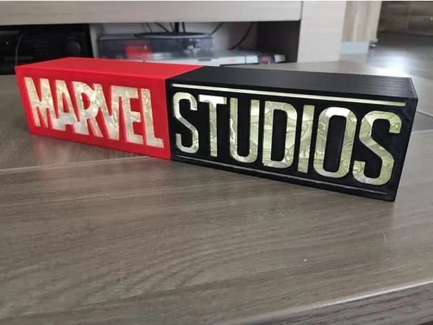 STL - Letrero Luminoso Marvel Studios
