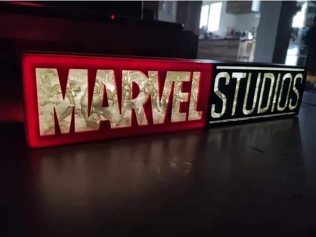 STL - Letrero Luminoso Marvel Studios