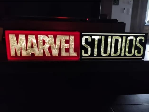 STL - Letrero Luminoso Marvel Studios