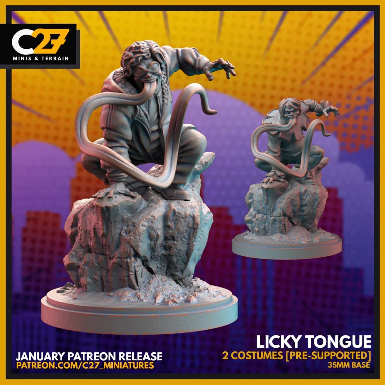 STL - Licky Tongue con dos atuendos