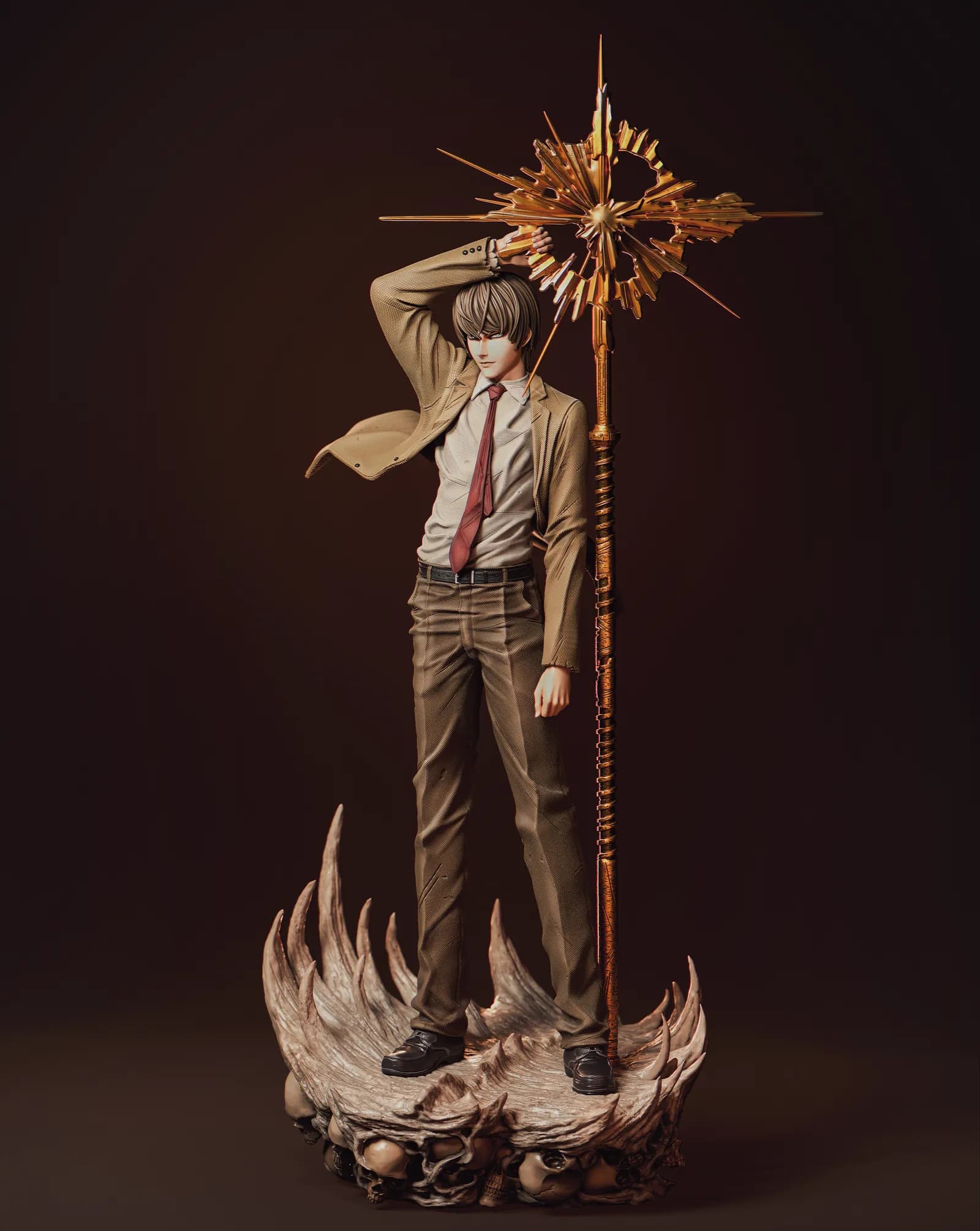 STL - Light Yagami figura render 2