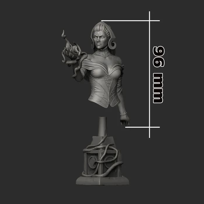 STL - Liliana Vess figura render 4