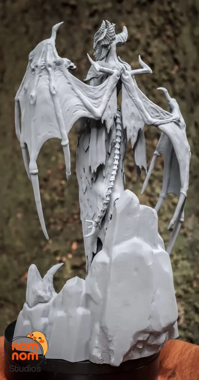 STL - Lilith con calavera render 5