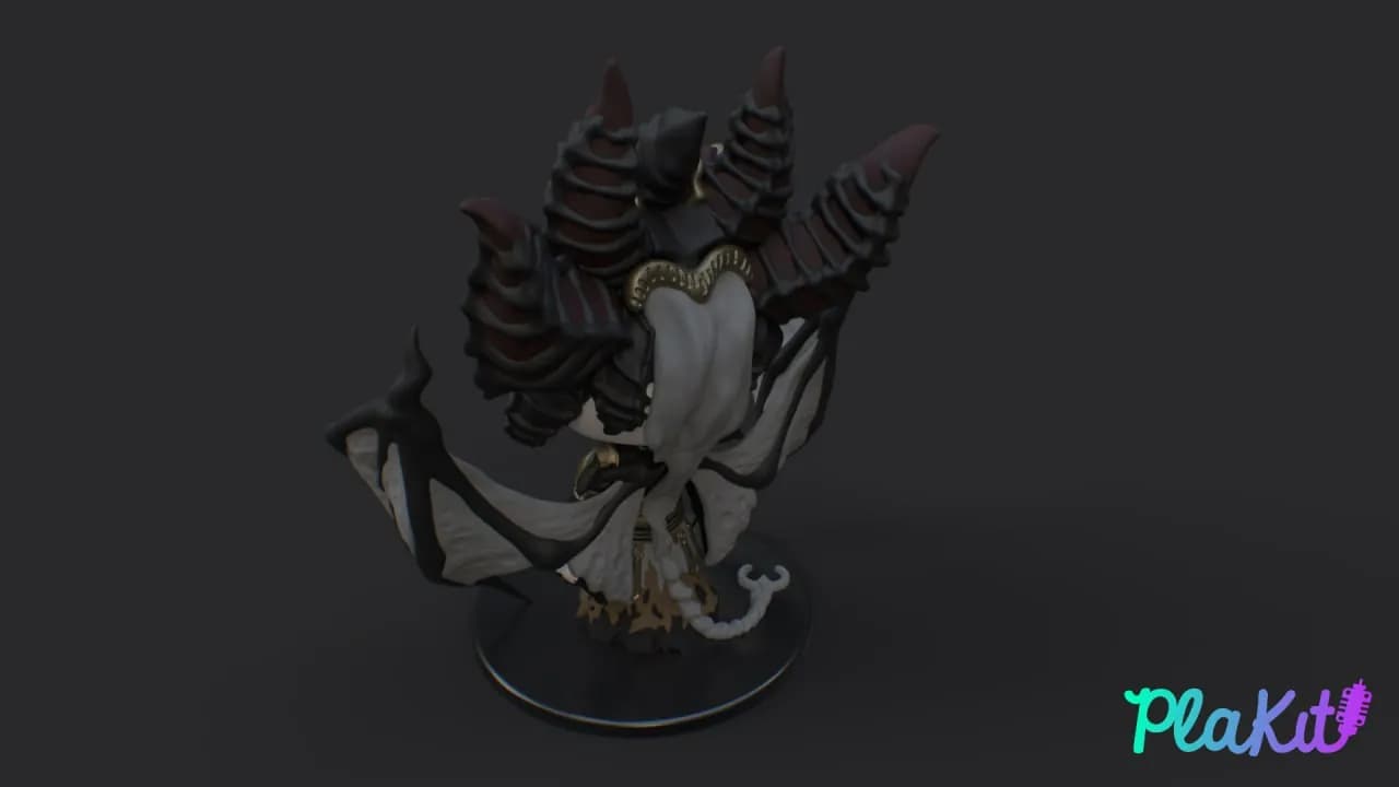 STL - Lilith de Diablo 4 Estilo Chibi render 5