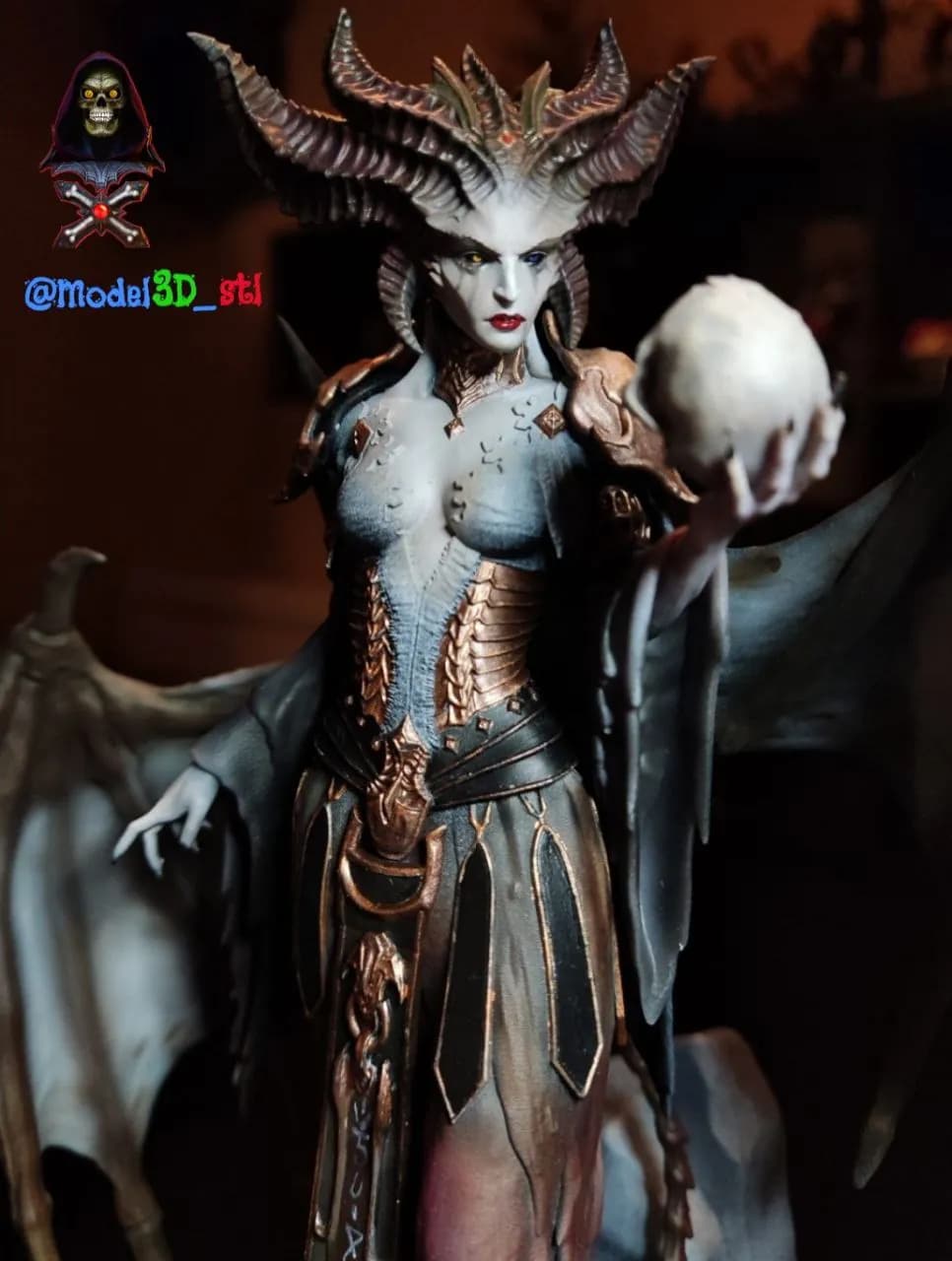 STL - Lilith de Diablo IV render 2