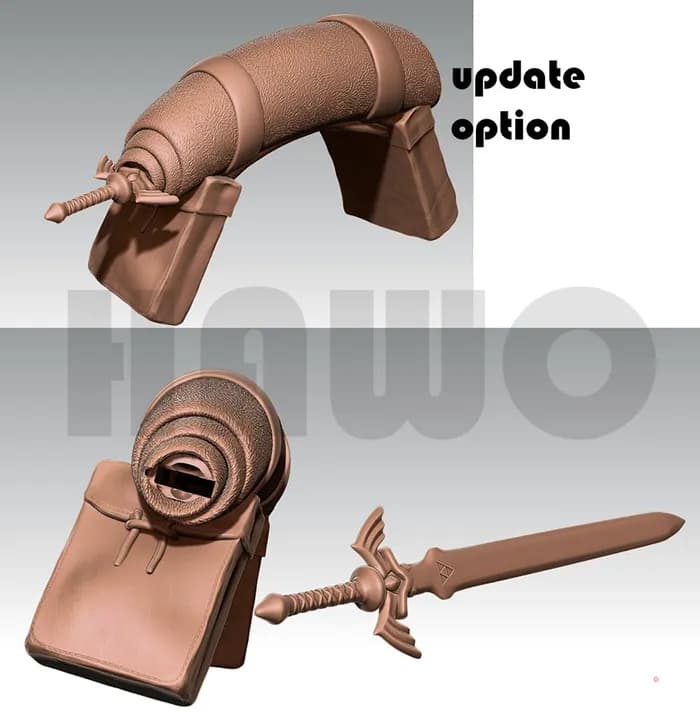 STL - Link y Epona de Zelda render 5