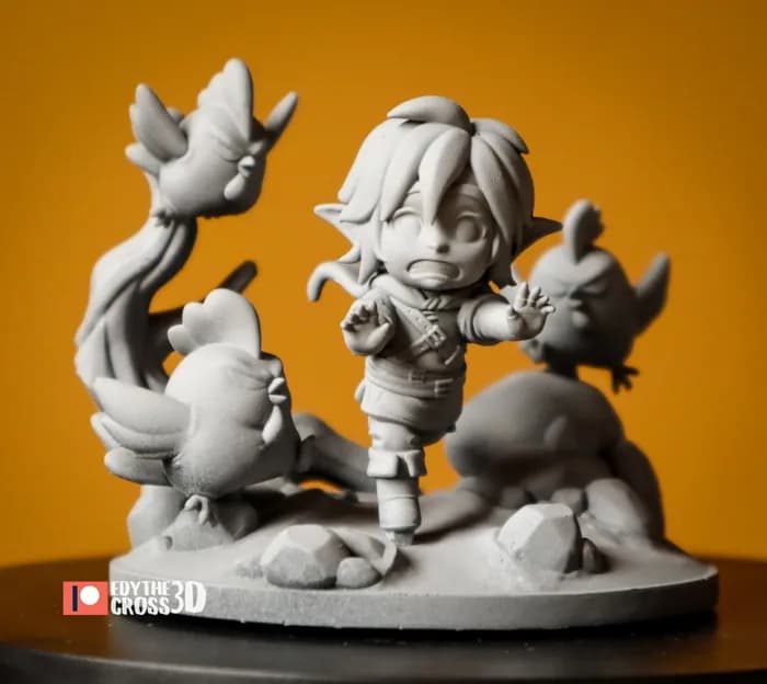 STL - link zelda breath of the wild render 2