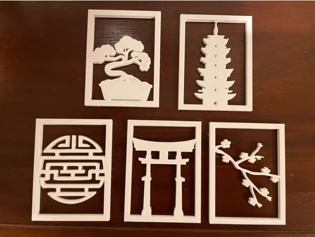 STL - Linterna de jardín japonesa