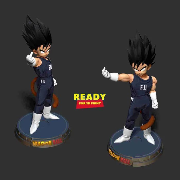 STL - little prince vegeta render 4