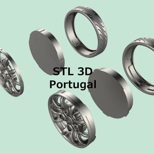 STL - Llantas de coche deportivas render 4