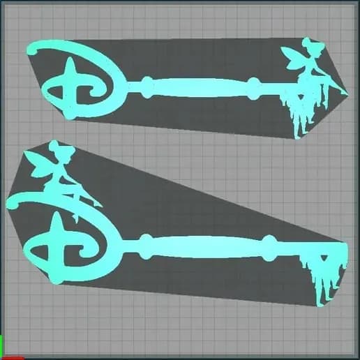 STL - Llave Tinkerbell Disney