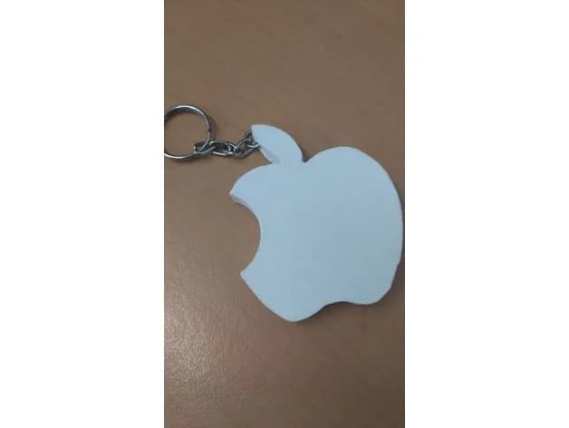 STL - Llavero Apple render 2
