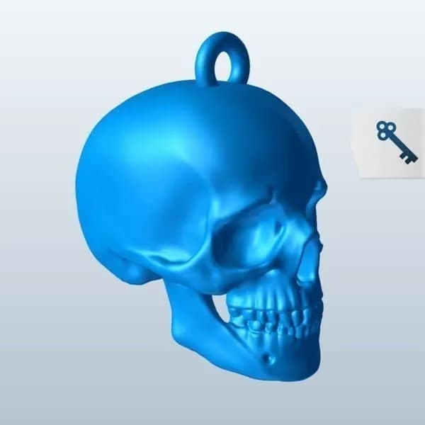 STL - llavero calavera celta