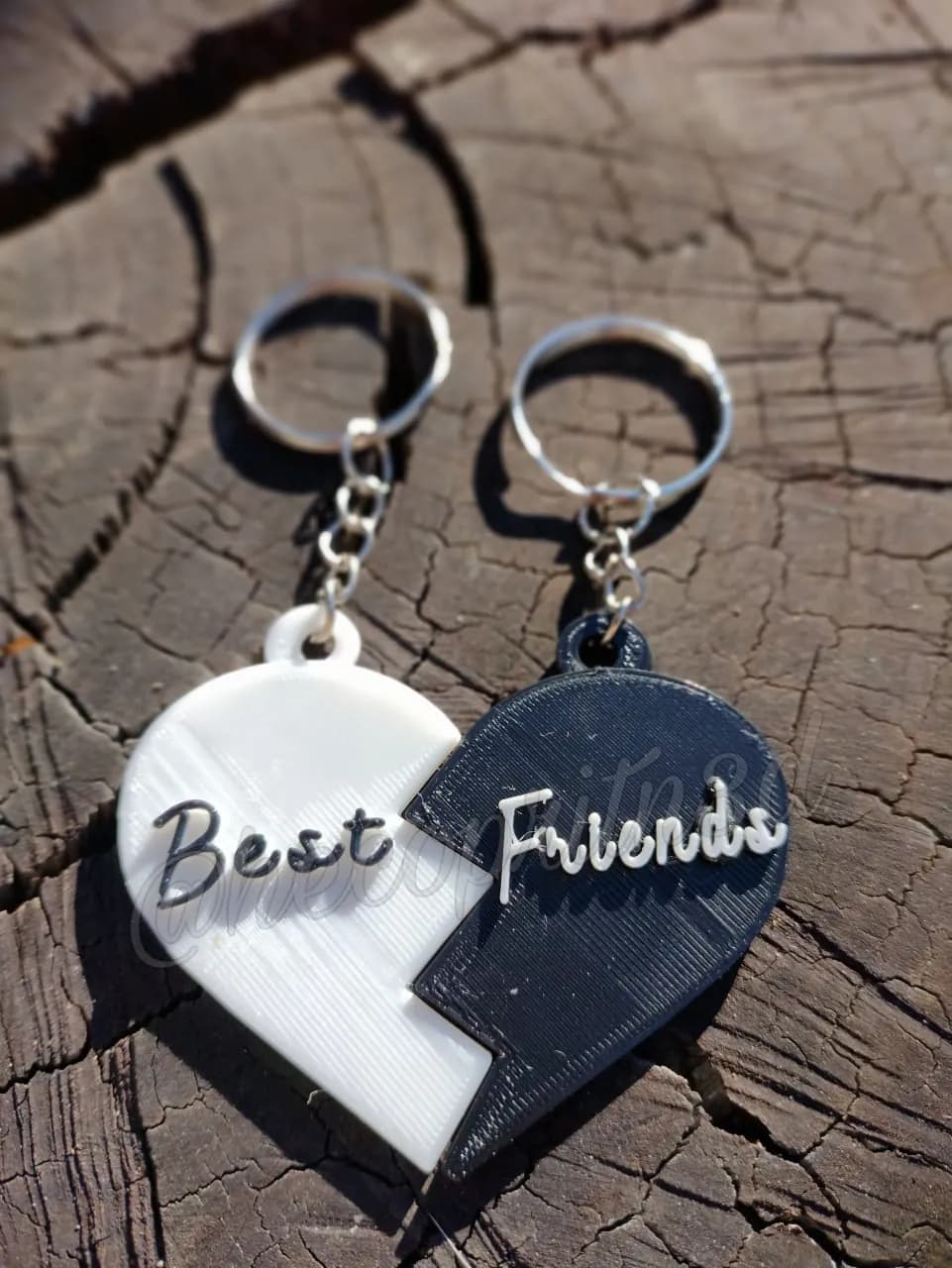STL - Llavero Corazón Best Friends