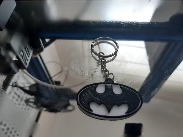 STL - llavero de Batman render 2