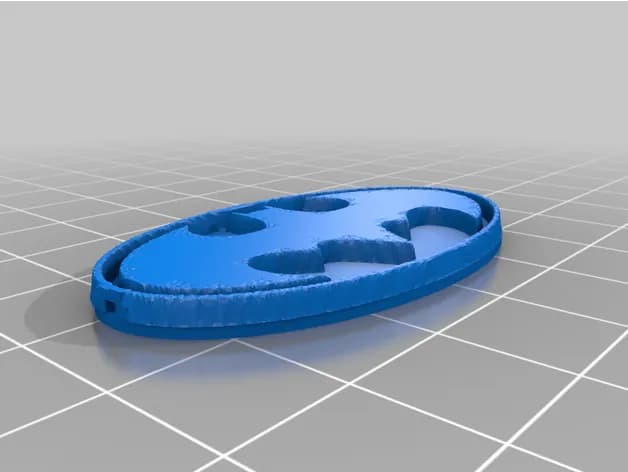 STL - llavero de Batman render 3